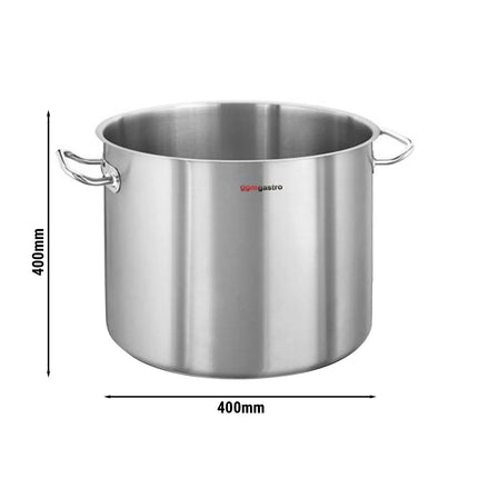 GGM Gastro Jumbo Stock Pot - Stainless Steel - 50 L - Ø 400 mm - Induction Compatible
