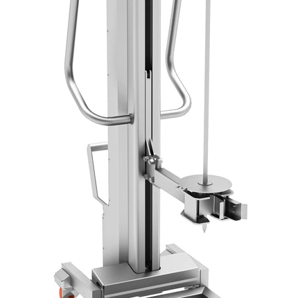 GGM Gastro Kebab Lift for Doner Kebab Grill - 568x986x1605mm - 350kg max load - Stainless Steel AISI 430, Scotch-Brite finish - 15x15mm skewer