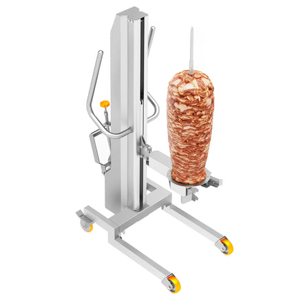 GGM Gastro Kebab lift for Doner robot - 564x890x1605mm - 350kg max load - Stainless Steel AISI 430, Scotch-Brite finish