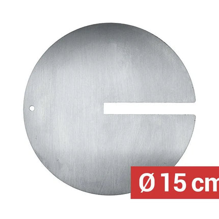 GGM Gastro Kebab Skewer Disc with Slot - Ø150mm - Stainless Steel - for 16x16mm skewers