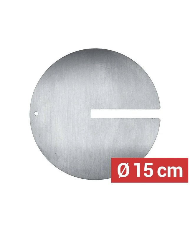 GGM Gastro Kebab Skewer Disc with Slot - Ø150mm - Stainless Steel - for 16x16mm skewers
