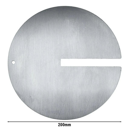 GGM Gastro Kebab Skewer Disc with Slot - Ø200mm - Stainless Steel - for 16x16mm skewers