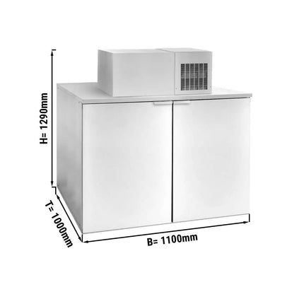 GGM Gastro Keg Fridge with Condensing Unit - 4x50L Kegs - 1100x1000mm - Modular