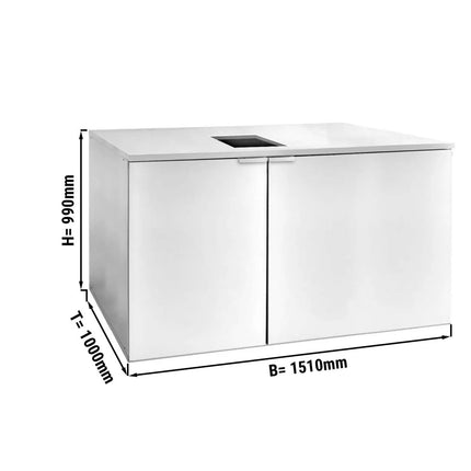 GGM Gastro Keg Fridge without Condensing Unit - 6x50L Kegs - 1510x1000mm - Modular