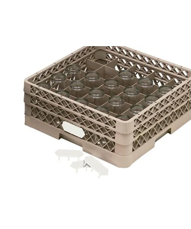 GGM Gastro Kẹp Phân Màu - Code-A-Clip - Trắng - Cho Giá Máy Rửa Chén - 41x111mm