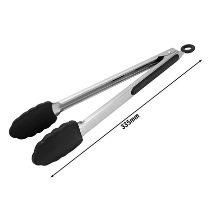 GGM Gastro Kẹp Phục Vụ Cán Silicone - Dài 300mm - Thép Không Gỉ