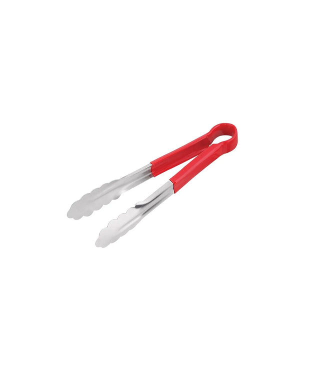 GGM Gastro Kẹp Phục Vụ - Thép Không Gỉ - Cán Silicone - 22cm - Đỏ
