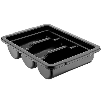 GGM Gastro Khay Đựng Dao Dĩa - 292x406mm - Cao 95mm - Polypropylene (PP) - 3 Ngăn - Đen