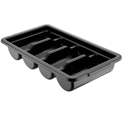 GGM Gastro Khay Đựng Dao Dĩa - 293x526mm - Cao 97mm - Polypropylene (PP) - 4 Ngăn - Đen