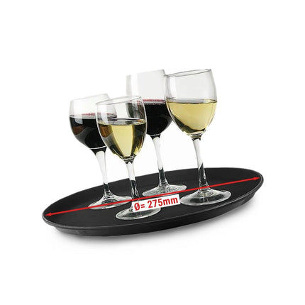 GGM Gastro Khay Phục Vụ - Nhựa - Ø275mm - Cao 20mm - Bề Mặt Chống Trượt