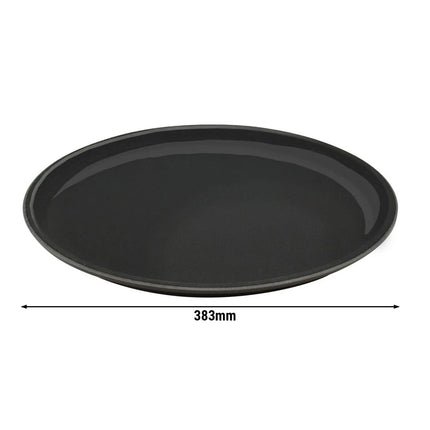GGM Gastro Khay Phục Vụ - Polycarbonate - Ø390mm - Cao 20mm - Đen