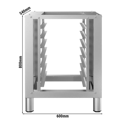 GGM Gastro Khung Chân Đế Cho Lò Đối Lưu - 600x540x800mm - Thép Không Gỉ - Có Giá Khay Cho 7x GN 2/3 hoặc EN 46x34 & 45x34 - Cho HV580-6 & HV580-2
