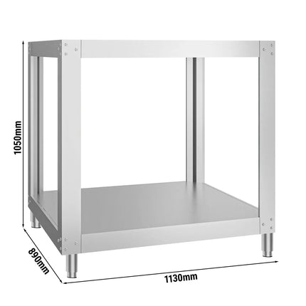 GGM Gastro Khung Chân Đế Cho Lò Pizza - 1130x890x1050mm - Thép Không Gỉ - Cho GEP4