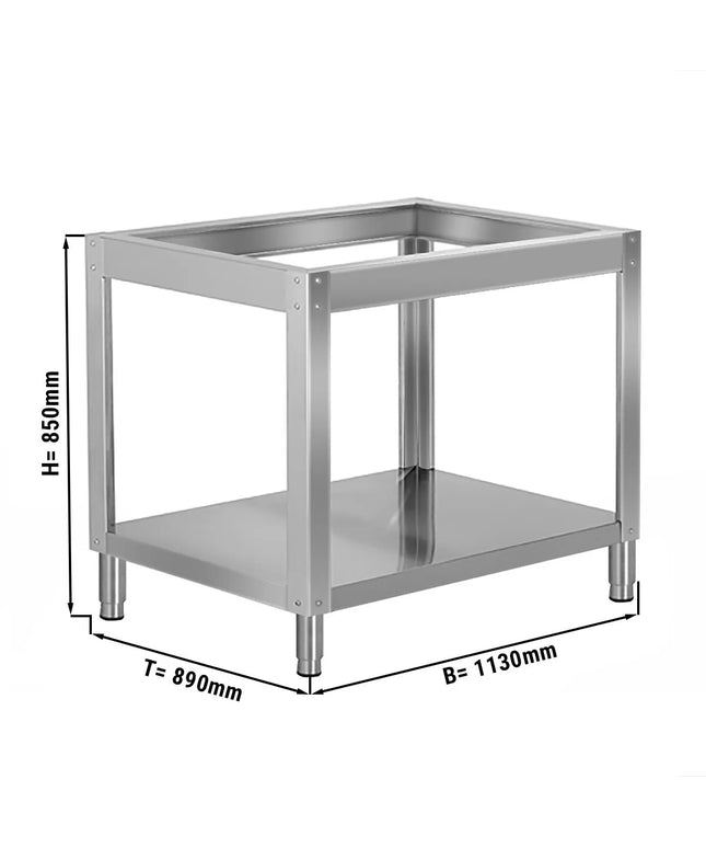 GGM Gastro Khung Chân Đế Cho Lò Pizza - 1130x890x850mm - Thép Không Gỉ - Cho GEP4#GEP4