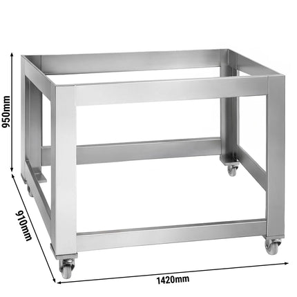 GGM Gastro Khung Chân Đế Cho Lò Pizza - 1420x910x950mm - Thép Không Gỉ - Cho PEZ630 & PDZ630