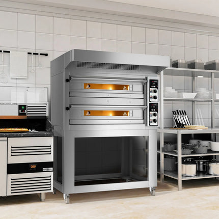 GGM Gastro Khung Chân Đế Cho Lò Pizza - 1420x910x950mm - Thép Không Gỉ - Cho PEZ630 & PDZ630