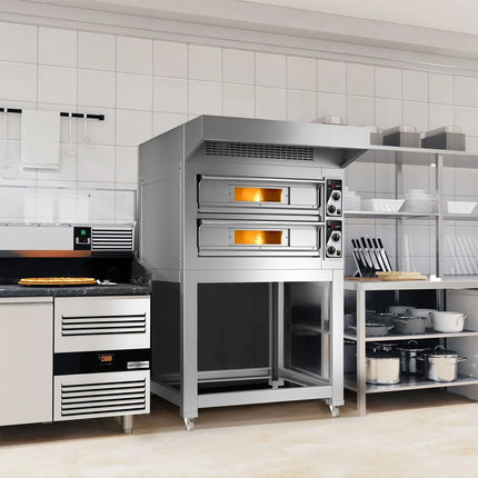 GGM Gastro Khung Chân Đế Cho Lò Pizza - 990x870x1010mm - Thép Không Gỉ - Cho PEZ430 & PDZ430