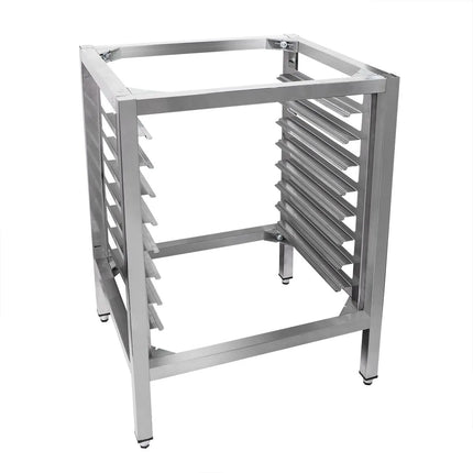GGM Gastro Khung Chân Đế Lò Hấp Combi - 710x630x1000mm - 8x GN 1/1 - Thép Không Gỉ - Cho KB511 & KB1011