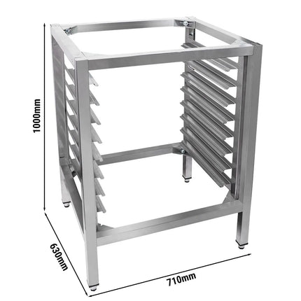 GGM Gastro Khung Chân Đế Lò Hấp Combi - 710x630x1000mm - 8x GN 1/1 - Thép Không Gỉ - Cho KB511 & KB1011