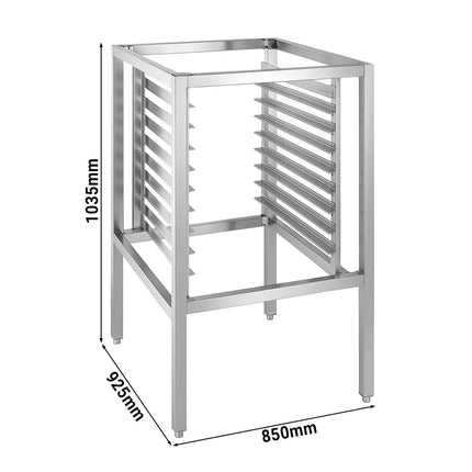 GGM Gastro Khung Chân Đế Lò Hấp Combi - Giá Cho 9x EN 600x400 - 850x925x1035mm - Thép Không Gỉ - Cho BB446N, BB646N, BB1046, BB646N-TP, BB1046N-TP, BB446N-TP, HEB611-46 & HEB1011-46