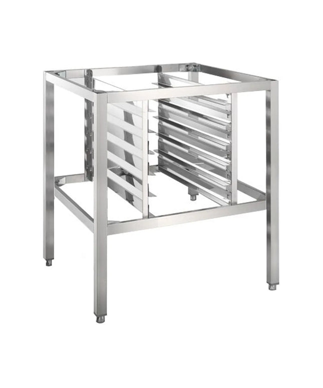 GGM Gastro Khung Chân Đế Lò - Thép Không Gỉ - 6x Ray Khay GN 1/1 - 800x1065x860mm - Cho Lò Hấp Combi