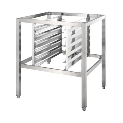 GGM Gastro Khung Chân Đế Lò - Thép Không Gỉ - 6x Ray Khay GN 1/1 - 800x1065x860mm - Cho Lò Hấp Combi