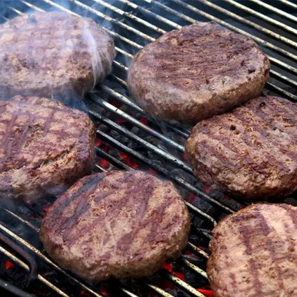 GGM Gastro Khuôn Ép Burger - Thủ Công - Trơn - Nhựa - Đỏ - Ø120mm - KHÔNG Kèm Khuôn Patty - 6 Lỗ