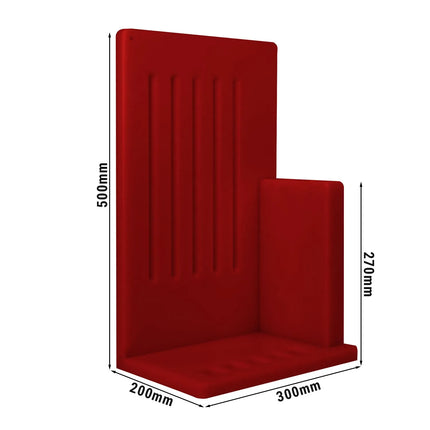 GGM Gastro Knife Block - with Rack - Polyethylene - 300x504x202mm - Red