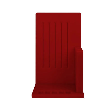 GGM Gastro Knife Block - with Rack - Polyethylene - 300x504x202mm - Red
