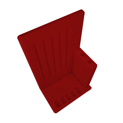 GGM Gastro Knife Block - with Rack - Polyethylene - 300x504x202mm - Red