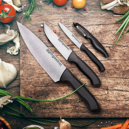 GGM Gastro Knife Set Ecco Chef with Roll Bag