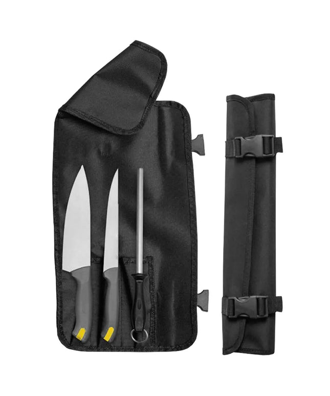 GGM Gastro Knife Set - Stainless Steel - with Roll Bag