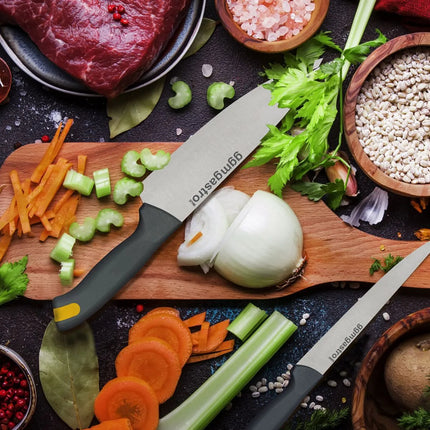 GGM Gastro Knife Set - Stainless Steel - with Roll Bag