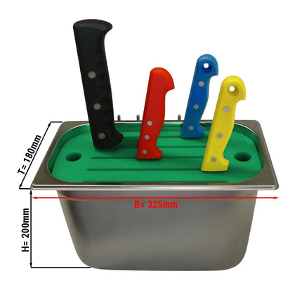 GGM Gastro Knife Sterilising Tank - GN 1/3 - incl. knife holder