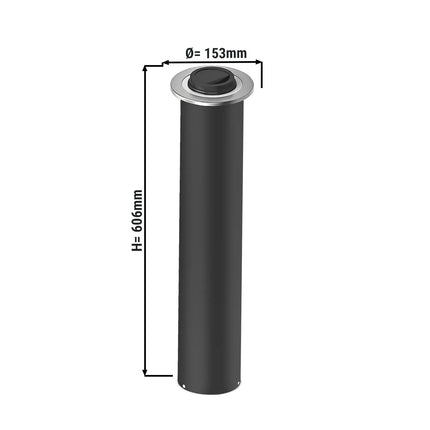 GGM Gastro Lid Dispenser - Plastic - spring-loaded - In-Counter Version
