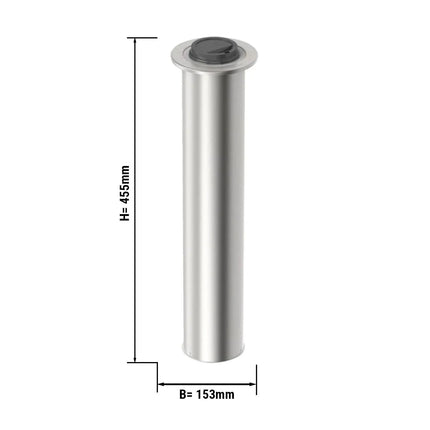 GGM Gastro Lid Dispenser - Stainless Steel - spring-loaded - In-Counter Version