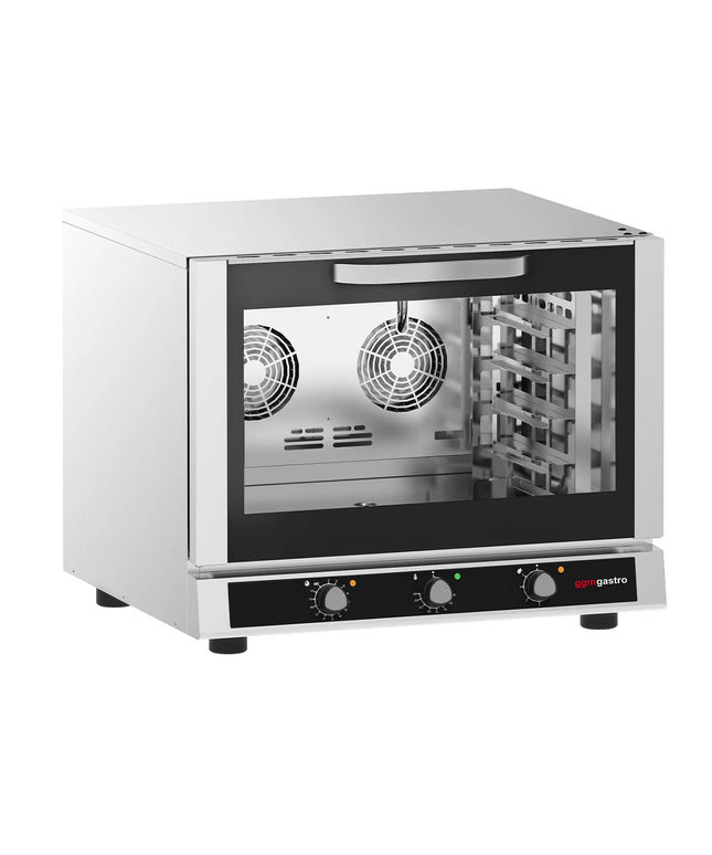 GGM Gastro Lò Đối Lưu Làm Bánh Điện - Phun Hơi - Điều Khiển Cơ - 1 Khoang Nướng - 4x GN 1/1 hoặc 600x400mm (EN 60x40)