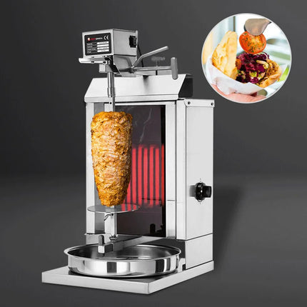 GGM Gastro Lò Doner Kebab Điện (Shawarma/Gyros) - 1 Họng - Đến 5kg - 1.85kW - Để Bàn - Kèm 2 Cửa Đôi