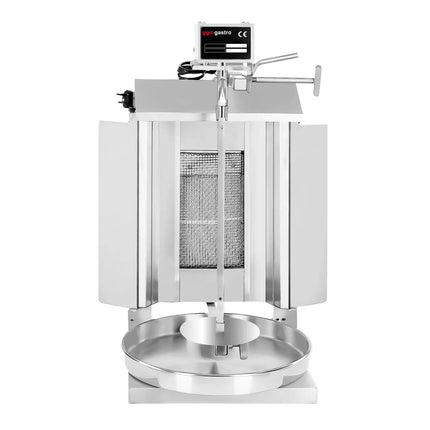 GGM Gastro Lò Doner Kebab Gas (Shawarma/Gyros) - 1 Họng - Đến 5kg - 3.25kW - Để Bàn - Kèm 1 Xiên, Khay Hứng & 2 Cửa Đôi