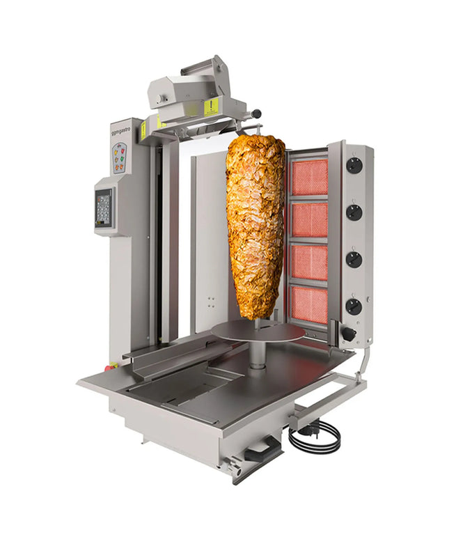 GGM Gastro Lò Doner Kebab Gas Tự Động - 4 Họng - Đến 95kg - 10.64kW