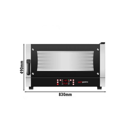 GGM Gastro Lò Hấp Combi Điện COMPACT Làm Bánh - Điều Khiển Số - 3x EN 600x400 - Mỏng Gọn - Kèm Chức Năng Phun Hơi Tự Động