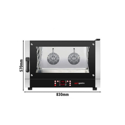 GGM Gastro Lò Hấp Combi Điện COMPACT Làm Bánh - Điều Khiển Số - 4x EN 600x400 - Kèm Đấu Nối Nước Cố Định