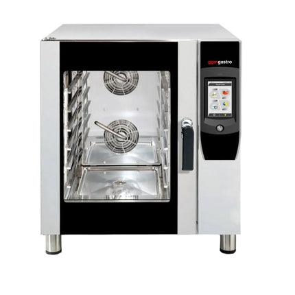 GGM Gastro Lò Hấp Combi Điện - Điều Khiển Cảm Ứng - 7x GN 1/1 - Kèm Hệ Thống Rửa Tự Động & Đầu Dò Nhiệt Lõi