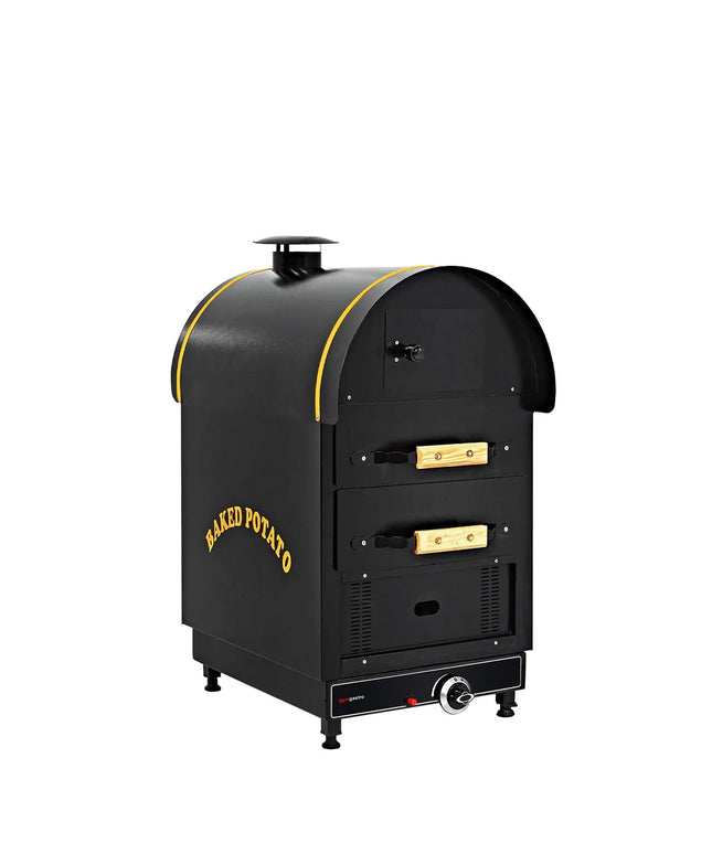 GGM Gastro Lò Nướng Khoai Gas - Điều Khiển Cơ - 4.9kW - 500x950x700mm - 2 Ngăn Kéo