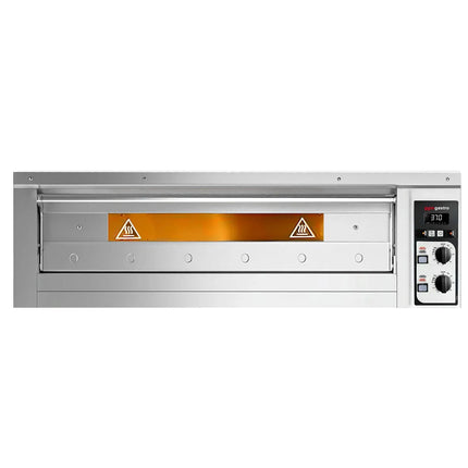 GGM Gastro Lò Pizza Tầng Điện - 1 Tầng - Đáy Đá Chịu Lửa - 6 - Ø33cm (33 cm) - Điều Khiển Cơ - Đến 400°C