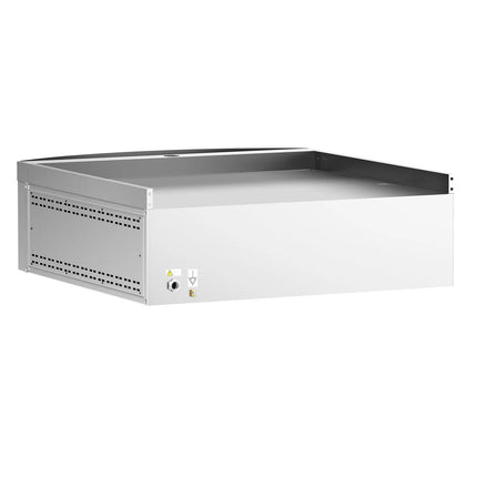 GGM Gastro Lò Pizza Tầng Điện - 1 Tầng - Đáy Đá Chịu Lửa - 9 x Ø34cm (34 cm) - Điều Khiển Số - Kèm Nắp Chụp Thép Không Gỉ