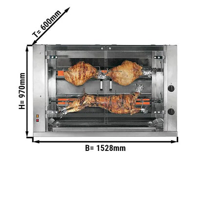 GGM Gastro Lò Quay Cừu & Heo Sữa Gas - 20kW - 2 Xiên