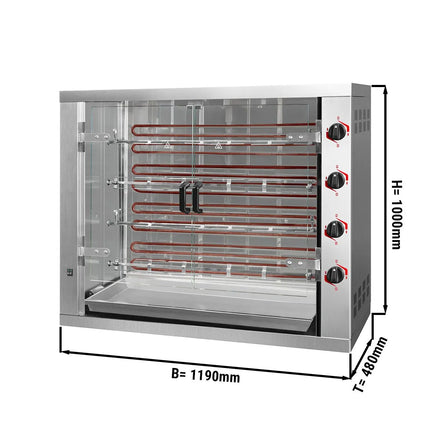 GGM Gastro Lò Quay Gà Điện - 19.2kW - 4 Xiên - Đến 24 Con Gà