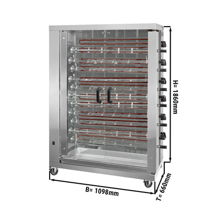 GGM Gastro Lò Quay Gà Điện - 28.8kW - 11 Xiên - Đến 66 Con Gà