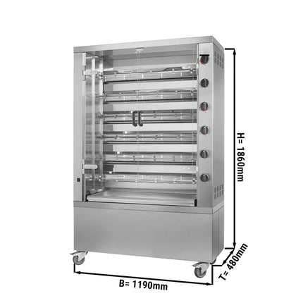GGM Gastro Lò Quay Gà Điện - 28.8kW - 6 Xiên - Đến 36 Con Gà